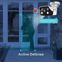 TP-Link VIGI (4mm) 5MP Outdoor Full-Color Bullet Network Camera-VIGI C350