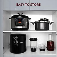 Borosil Best 3.5 L Capacity Air Fryer| 4 in 1 Function | Air Fryer for Bake, Grill, Roast, Reheat etc. | 90% Less Oil | 1450 Watt with 2 Years Warranty