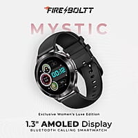 FireBoltt Mystic 1.3" AMOLED Display Smartwatch Black