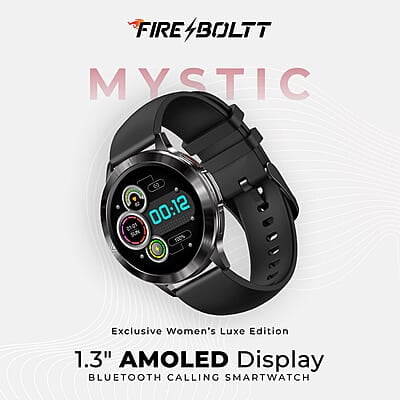 FireBoltt Mystic 1.3" AMOLED Display Smartwatch Black FireBoltt Mystic 1.3" AMOLED Display Smartwatch Black