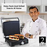 Wonderchef Sanjeev Kapoor Tandoor Professional Plus Electric Contact Grill & Sandwich Maker