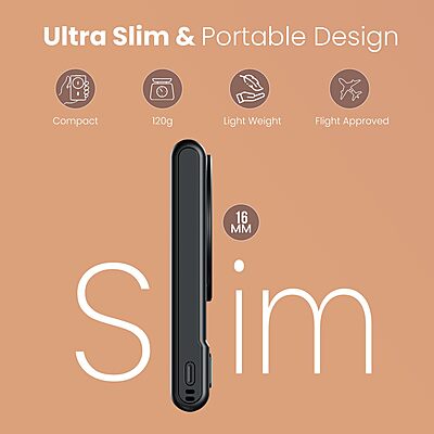 Portronics Power Shutter Air 10k Wireless Slim PowerBank
