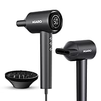 AGARO HD3240 Hair Dryer, Brushless 1600W Motor, 3 Speed & 4 temperature settings