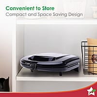 Wonderchef Ultima Sandwich Maker 800 Watt LED indicator Non-stick Coated Plates