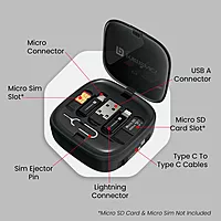 Portronics Snapcase 2 features a compact design, 60W fast charging, and multiple connectors, ensuring compatibility for various devices.