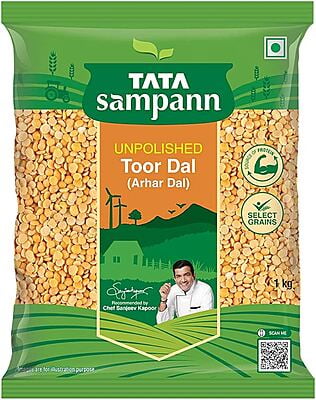 Tata Sampann Toor (Arhar) Dal/ Togari Bele, 500 g pouch