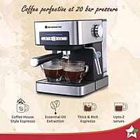 Wonderchef Regalia Espresso Coffee Maker 20 Bar  Espresso, Cappuccino, Latté, Macchiato or Ristretto at Home
