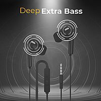 Corseca JC SyncStrom Wired Earphones – 3.5mm Jack | 10mm Drivers | Extra Bass | Mic