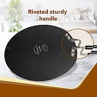 AGARO Elite Hard Anodised Tawa for Kitchen, 28 cm Diameter Tawa