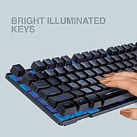 Fingers Blazing Bluelit Wired Keyboard