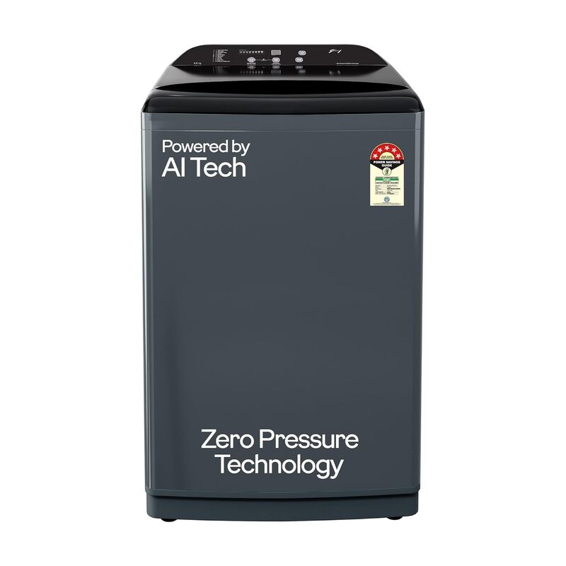 Godrej 8 Kg 5 Star Zero Pressure Technology With Steel Drum Fully-Automatic Top Load Washing Machine