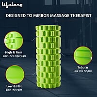 Lifelong Foam Roller for Exercise Gym- Deep Tissue Body Massage Roller for Back Pain, Neck & Knee Pain Relief