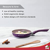 Wonderchef Royal Velvet Non-Stick Fry Pan with Induction Bottom 3 mm thick 20cm 1.2 litres