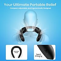 Portronics CoolAid Neck Fan – Enjoy hands-free cooling with this lightweight neck fan featuring a 4000mAh battery for long-lasting comfort. Perfect for hot days and outdoor activities!
