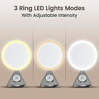 Portronics MOVO 3-in-1 Wireless Charger with 5W Bluetooth | 15W Wireless Charging| Black