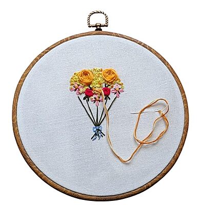 Zuchi Premium Casement Embroidery Fabric Off White