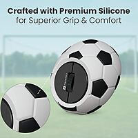 Portronics ToadPlay Football Mini Wireless Mouse – Dual Mode BT & 2.4GHz| White | 1 Year Warranty