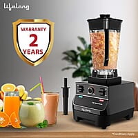 Lifelong Professional Blender/Grinder/Mixer, 2000 watts, 2 Litres BPA Free Jar, Commercial Heavy Duty Blender, High Power & Speed Blender
