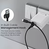 Portronics Konnect Core 3 – USB-A to Micro USB Cable, 1.5m, Durable, Fast Charging, Data Sync, Compatible with Smartphones, Tablets, Black