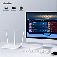 Tenda F3 300Mbps Wireless Wi-Fi Router (White, Single_Band Not a Modem, 300 megabits_per_Second) Tenda F3 300Mbps Wireless Wi-Fi Router (White, Single_Band Not a Modem, 300 megabits_per_Second)