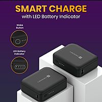 Portronics PowerPulse 30 – 10000mAh 30W Nano Power Bank (Black) offers fast charging, compact design, and high capacity. Perfect for on-the-go charging of smartphones and devices.