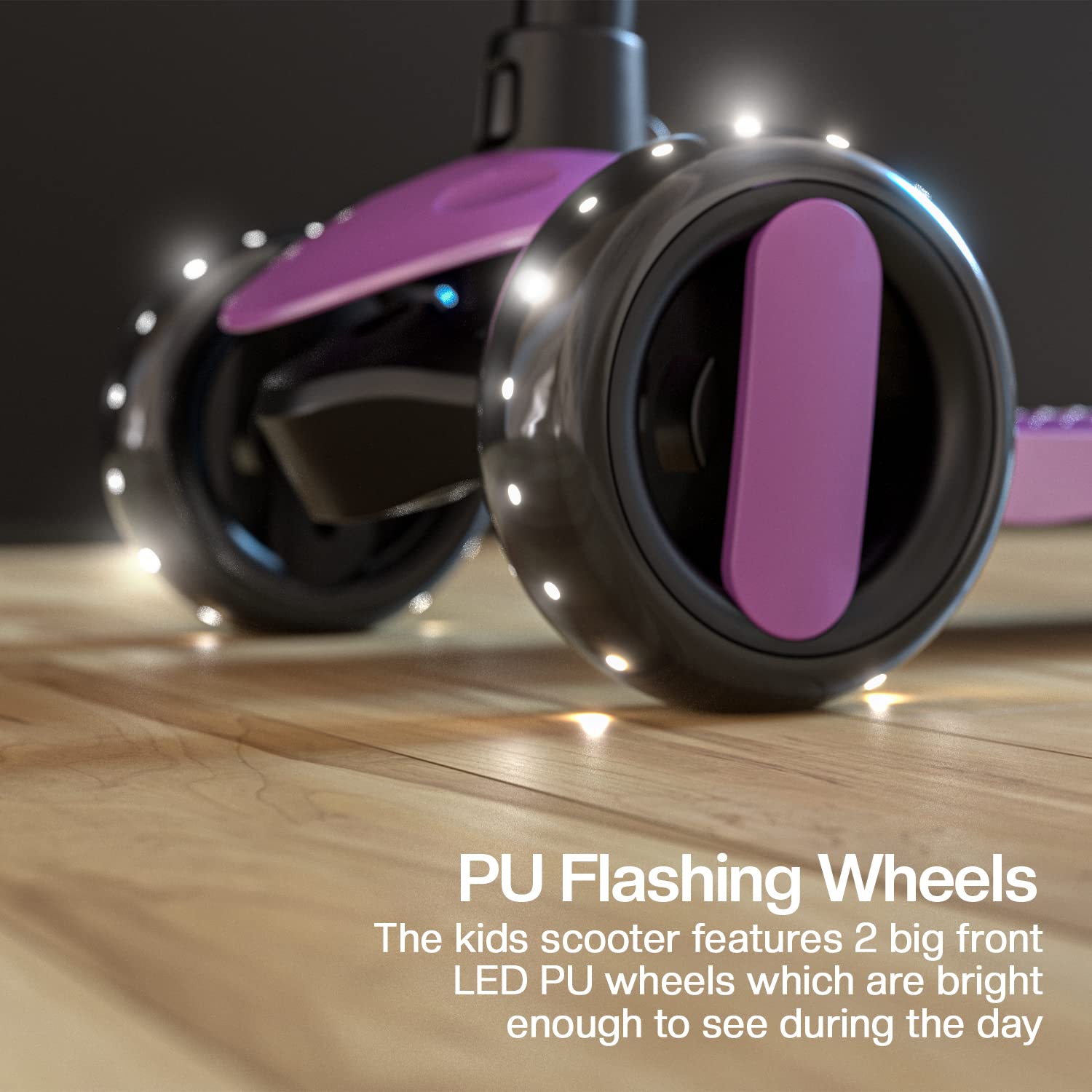 Baybee Alpha Glide Kick Scooter for Kids- Violet Baybee Alpha Glide Kick Scooter for Kids- Violet