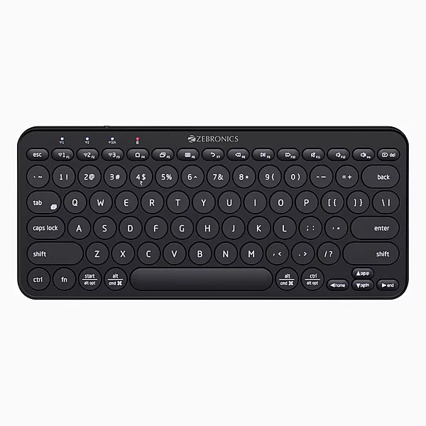 Zebronics ZEB-K5000MW Wireless Keyboard – Black, sleek design, comfortable typing, multi-device connectivity, long battery life, ideal for home and office use, compatible with Windows and Mac.