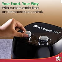 Wonderchef Neo Manual Air Fryer  4.5 Litres 1500 Watts Compact Design Time and Temperature Control