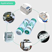 2 Pack LS14500 AA 3.6V Li-SOCl2 Lithium 2600mAH Batteries Use for Security System Device PLC Facility Batteries