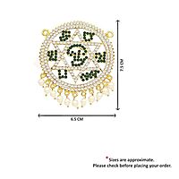 Gold Plated Green Stone Saravanabava,murugan  Pendant / doller