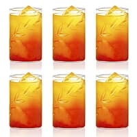 Borosil 295 ml Set of 6 pcs Creeper Vision Transparent Drinking Glass | Borosilicate Glass Tumblers for Water, Cold Drinks, Juice| Flame Proof, Microwave & Dishwasher Safe | for Daily use & Gifting