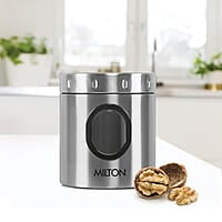 MILTON Steel Crispy 350 Storage Jar, 400 ml Light Weight Odour Proof  Dishwasher Safe