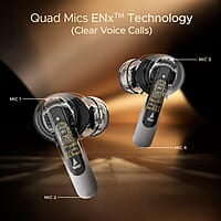 boAt Airdopes 141 ANC TWS in-Ear Earbuds w/ 32 dB ANC, 42 Hrs Playback, 50ms Low Latency Beast Mode, 4 Mics with ENx, ASAP Charge, IWP Twch with BT v5.3 & IPX5 Ear Buds TWS