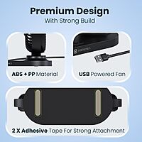 Portronics TwinCool Dual USB Fan features 360° adjustable heads for optimal airflow. Compact and portable, it’s perfect for home or office use. Dual USB ports ensure versatile connectivity.