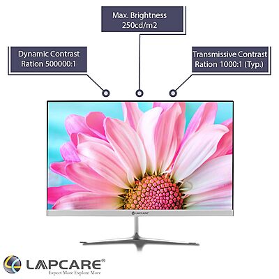 LAPEYE LM22WHD: a 21.5″ Full HD LED monitor (1920×1080), IPS panel, 5 ms response, flicker‑free, VGA & HDMI inputs. 3‑year warranty.