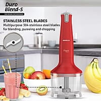 Havells Duro Blend S With Chopper Attachment 300W - Low Noise Copper Dc Motor