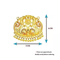 Gold Plated Peacock Pendant for Women & Girls | Handcrafted Traditional Dollar Pendant