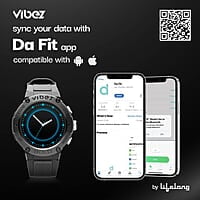 Vibez by Lifelong Bold Smartwatch For Men Bluetooth Calling 1.32" HD Display