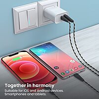 Portronics Adapto 45 20W QC 3.0 & Type-C PD Charger – Fast Charging (5V/3A, 9V/2.22A, 12V/1.67A)