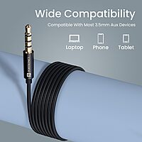 Portronics Conch Sigma A – 3.5mm Earphones with Mic, sleek black design, high-quality sound, comfortable fit, perfect for music and calls, durable build, ideal for everyday use.