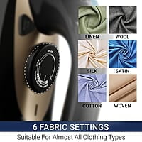 Crompton Fabrigenius 2000 W Steam Iron with 380 ml Water Tank, Upto 40g /min Steam Output and Ceramic Coating Soleplate