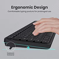 Portronics Key8 Wireless Keyboard & Mouse Combo – 2.4GHz USB Receiver | 104 Keys with Large Keycaps | Adjustable Mouse Sensitivity | 12 Multimedia Hotkeys | Black