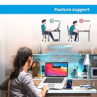 Portronics Hexa 22 Laptop Stand – 360° Rotation & Mobile Dock