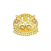 Gold Plated Peacock Pendant for Women & Girls | Handcrafted Traditional Dollar Pendant