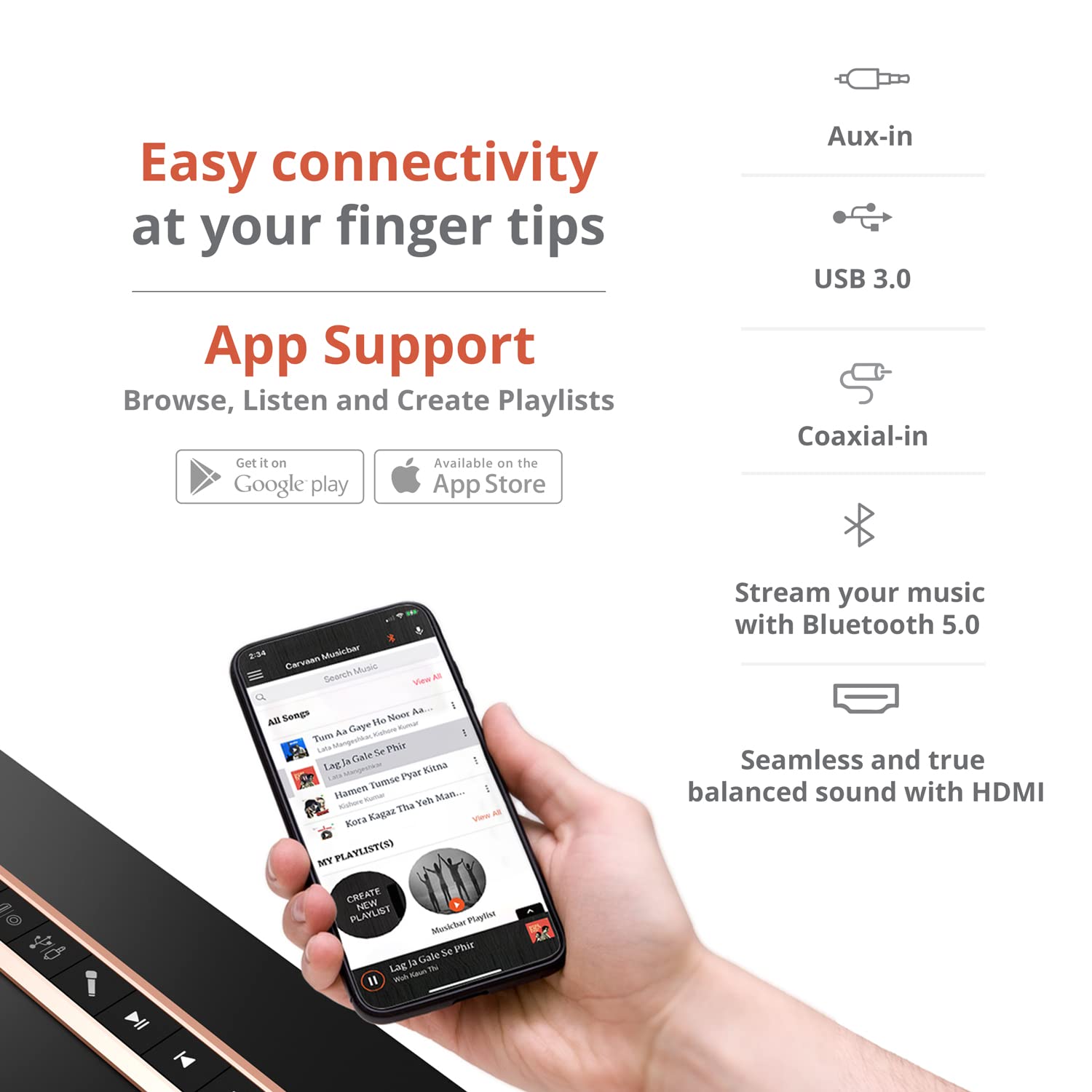 Saregama Carvaan Musicbar with Karaoke