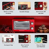 Wonderchef Oven Toaster Griller (OTG) Crimson Edge  9Litres 650W Bake Grill Roast