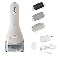 Lifelong Callus Remover for Feet Foot Scrubber for Dead Skin, 3 Changeable Roller Heads, Foot Scrubber