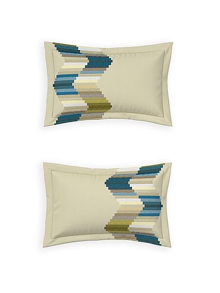 Grid Turkish Tiles Elemental DDecor Bed Sheet