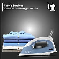 Crompton Brio 1000-Watts Dry Iron with Weilburger coating