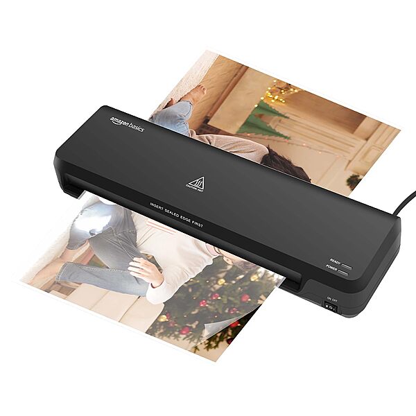 Laplam II LLM‑006 A3 laminator: quick‑warm-up (3–5 min), 4 rollers, hot/cold modes, jam-release, laminates up to 1 mm thick at 500 mm/min, 1‑yr warranty.